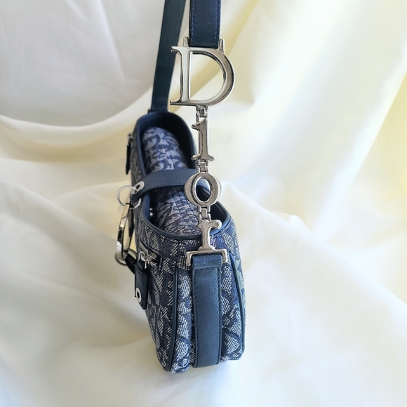 💎DIOR BLUE TROTTER CHARM POCHETTE💎 - Picture 8 of 10